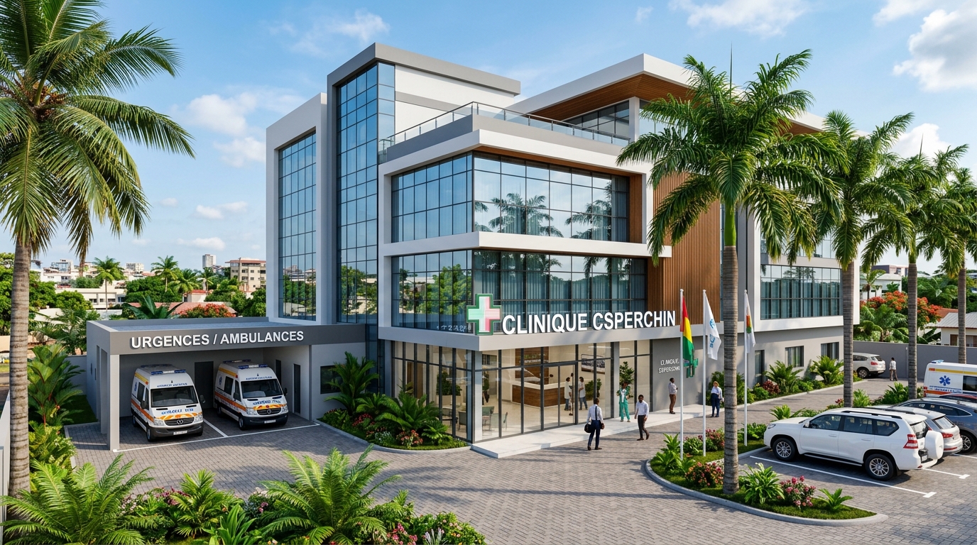 Façade Clinique CSPERCHIN Yattaya T6 Conakry